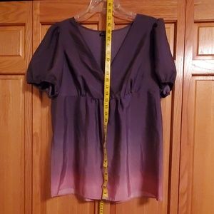 Daisy Fuentes Ombre blouse